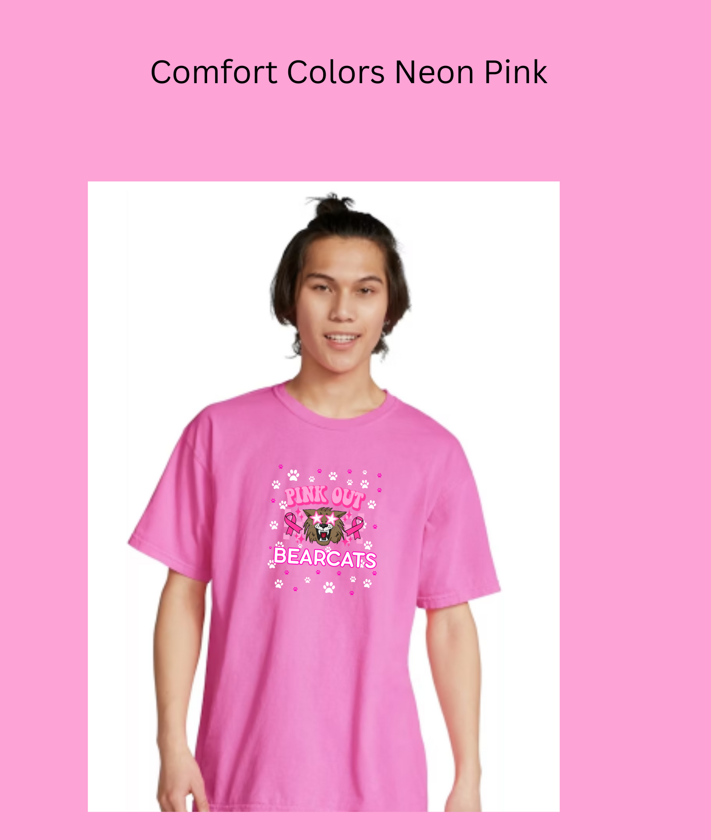 Bearcats Pink Out Mascot Tee