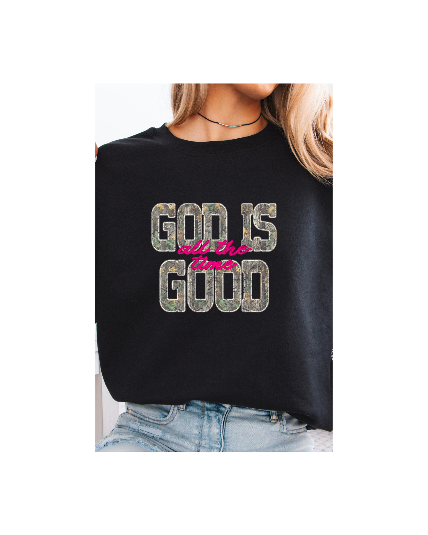 God is Good Camo Print Tee