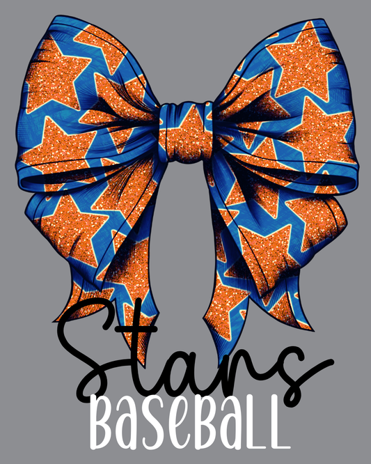 Stars Blue Bow Hoodie