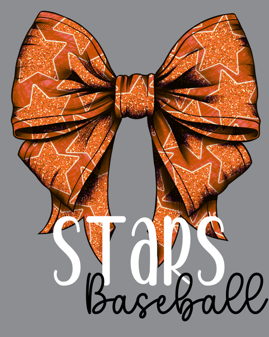 Stars Orange Bow Hoodie