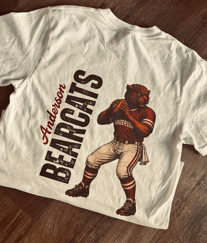 Boro & Co Vintage Mascot Tee - Bearcat Football