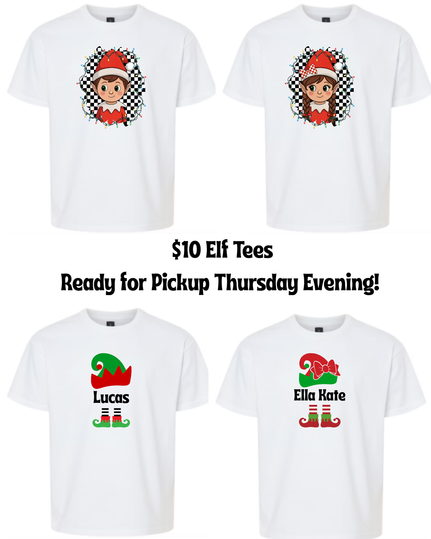Elf Tee - Personalized & Non-Personalized