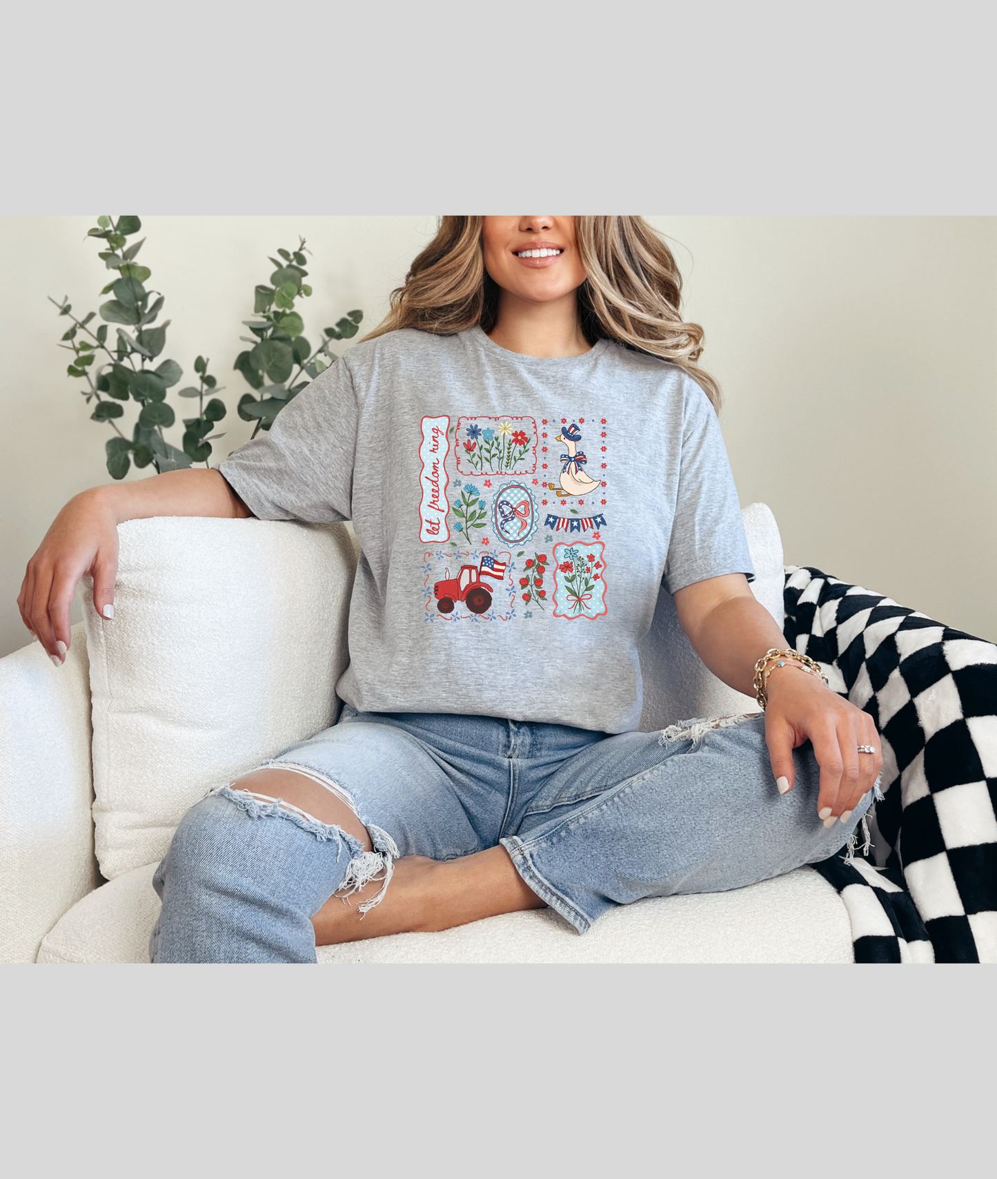 Let Freedom Ring Tee - Comfort Colors Tee