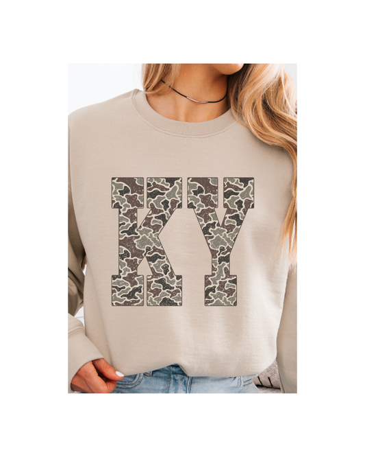 Oversized Distressed KY Tee