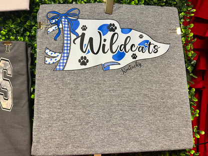 2026 Wildcats Pennant Flag Tee