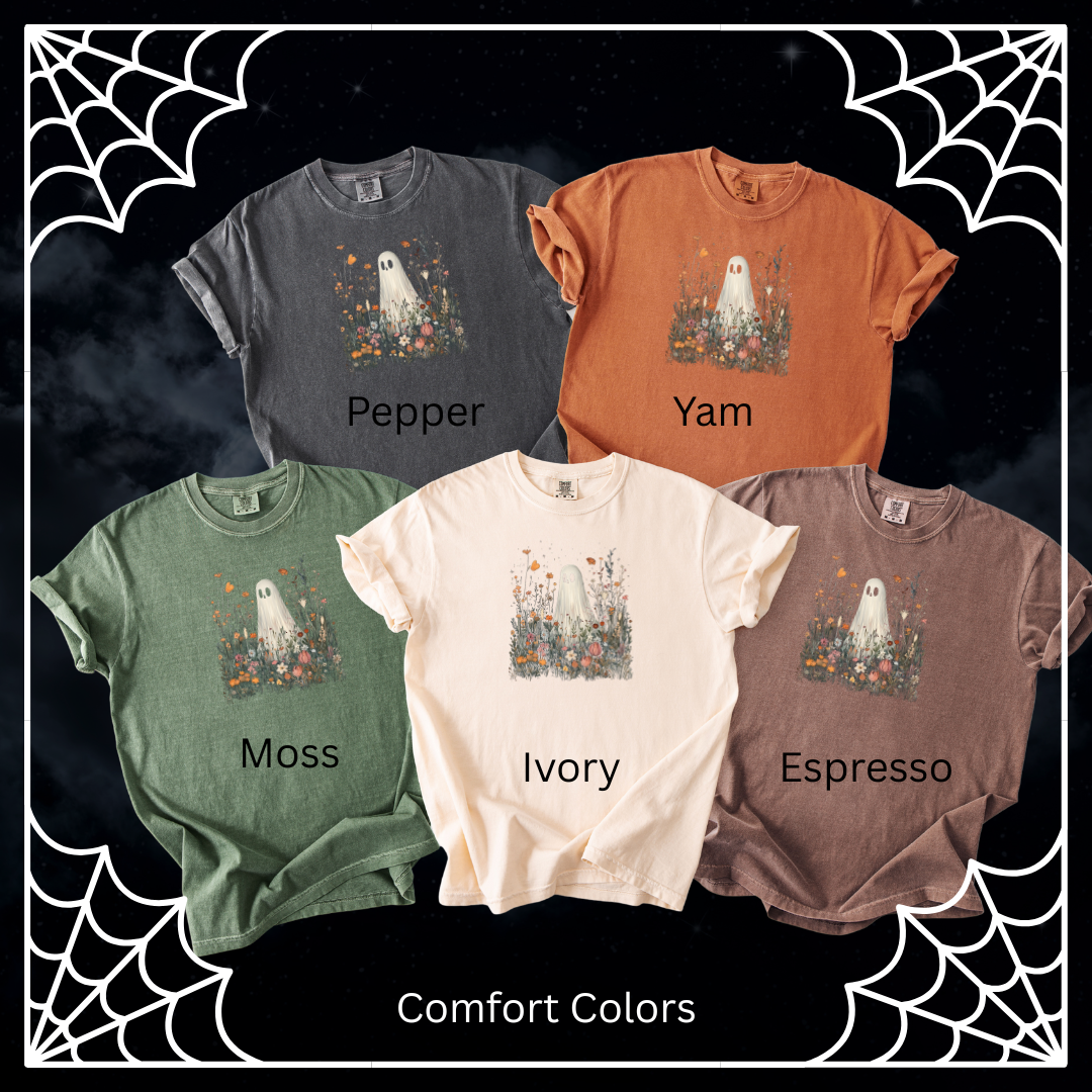 Floral Ghost Garden Tee