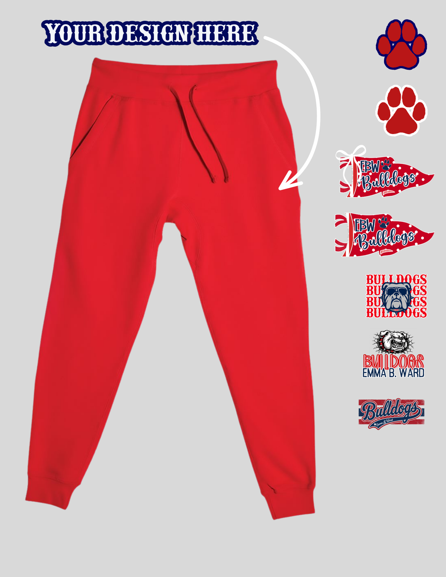 Spirit Joggers - Red, Navy, or Gray