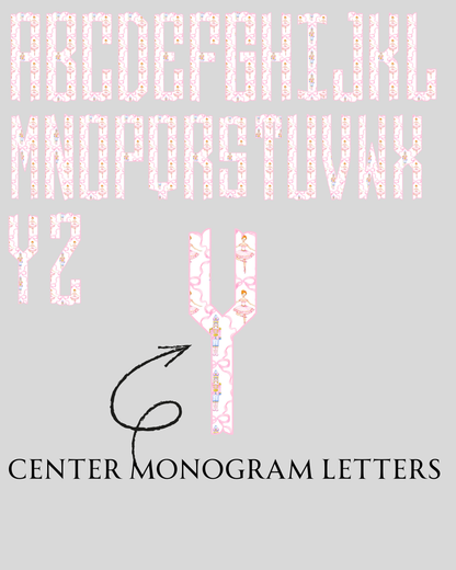 Nutcracker Scalloped Monogram Tee