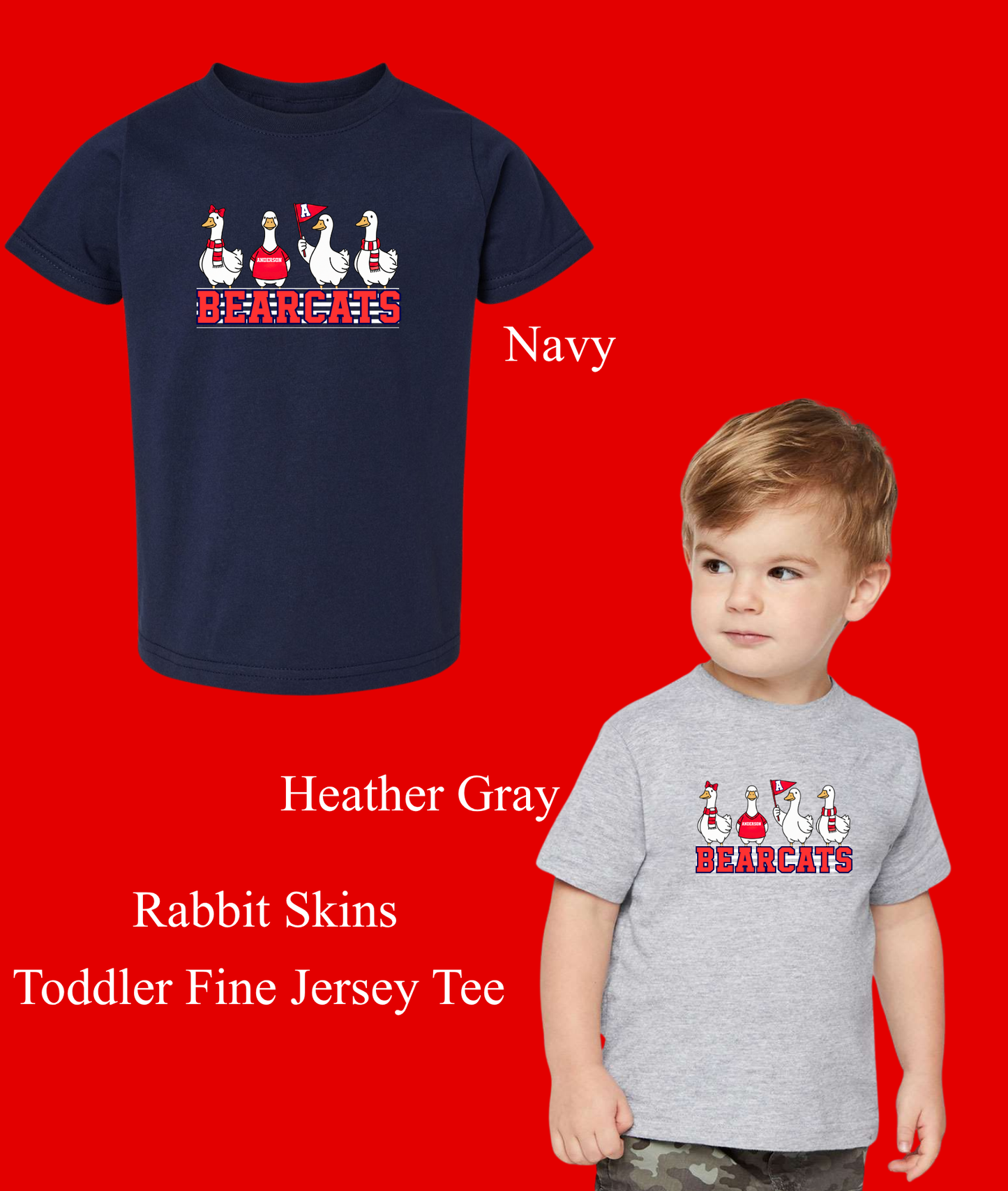 Bearcat Goose - Toddler Tee & Crewneck