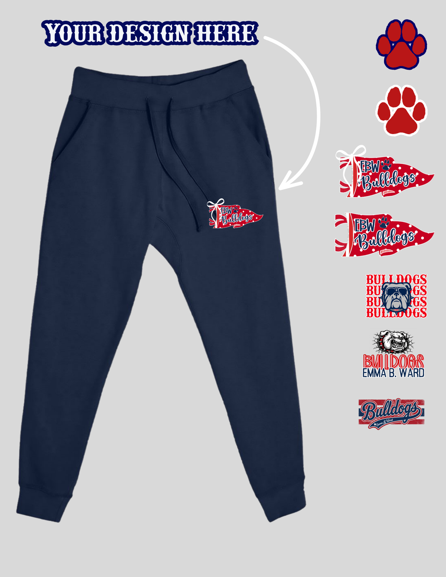 Spirit Joggers - Red, Navy, or Gray