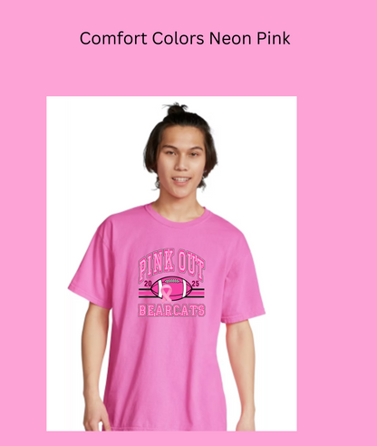 Bearcats Pink Out Football Tee