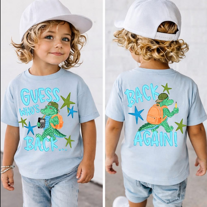 Guess Who's Back Tee - Blue