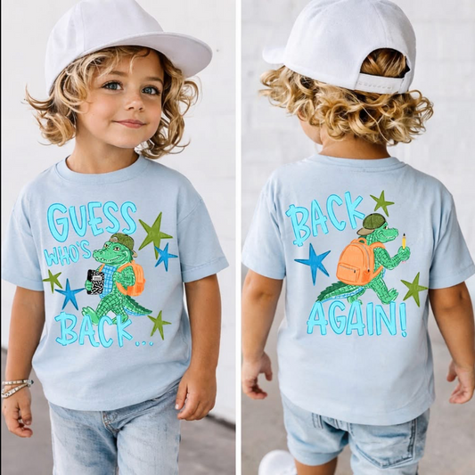 Guess Who's Back Tee - Blue