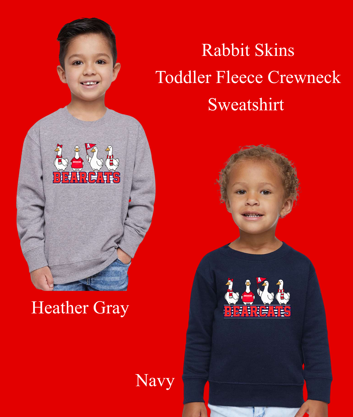 Bearcat Goose - Toddler Tee & Crewneck