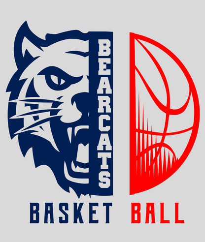 Bearcats Basketball Split Face Sweatshirt Cardigan