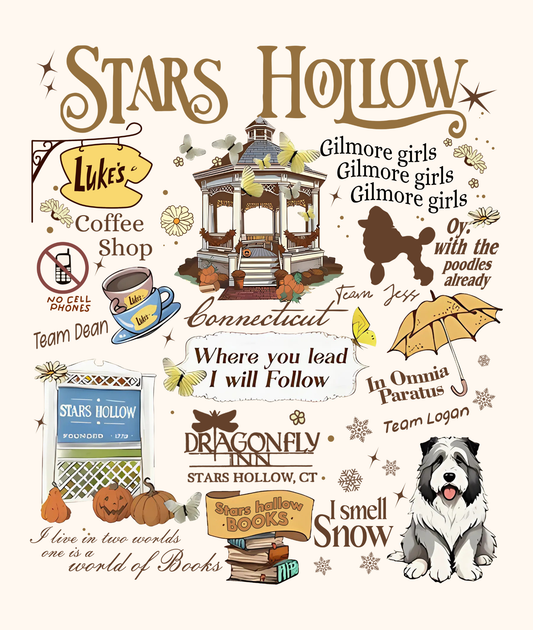 Stars Hollow Collage Tee
