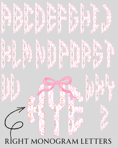 Nutcracker Scalloped Monogram Tee