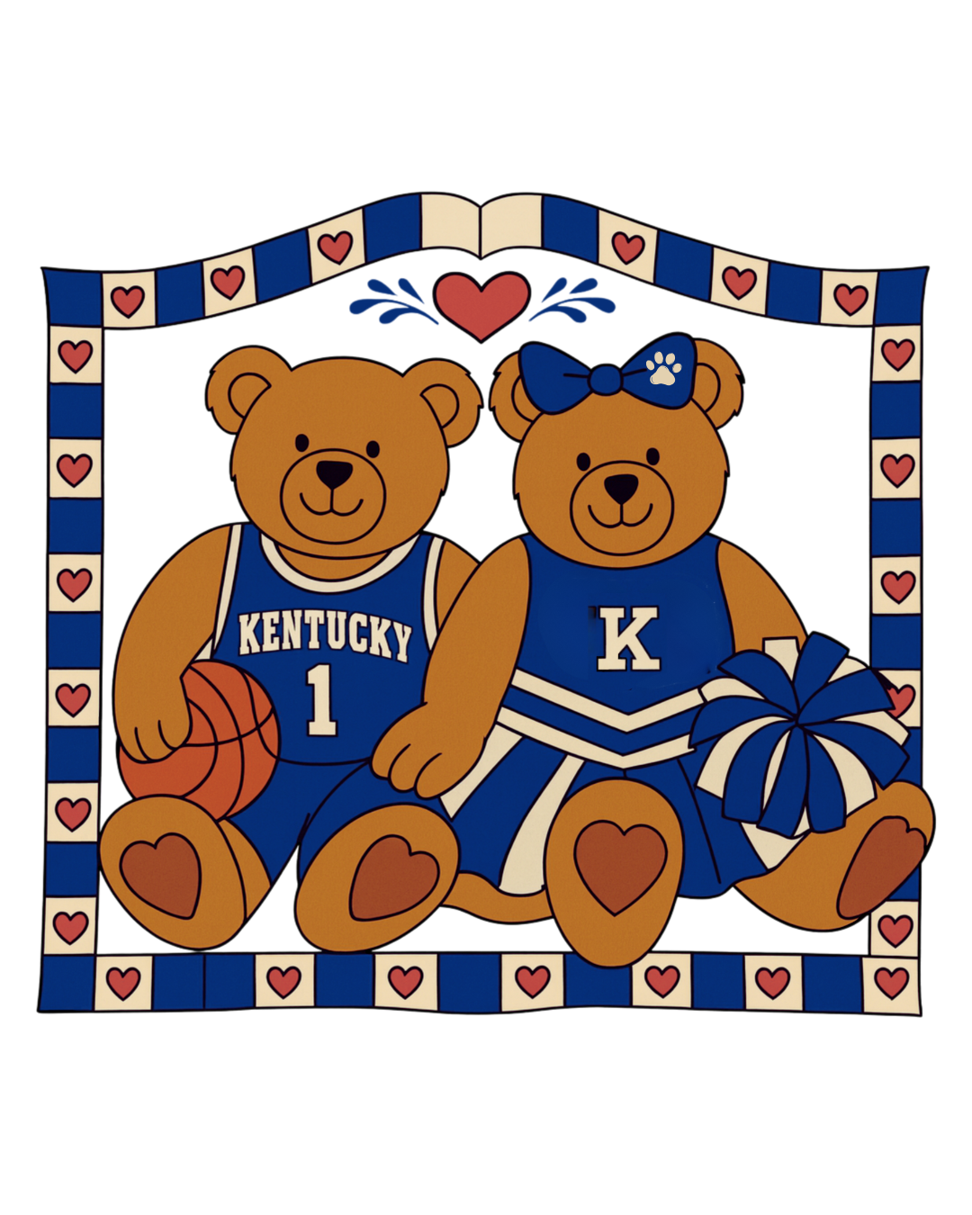 Throwback Bears Tee - Gildan Brand