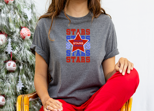 Mascot Letter Tee - Stars - All Sizes