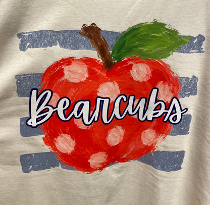 Striped Apple Tee - Personalized with Your Wording