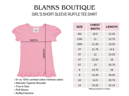 Heart Trio Ruffle Tee - Personalized