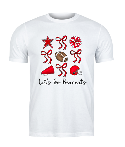 Bearcats Football Bow Tee