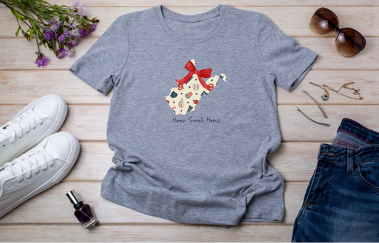 Home Sweet Home WV Baseball Tee