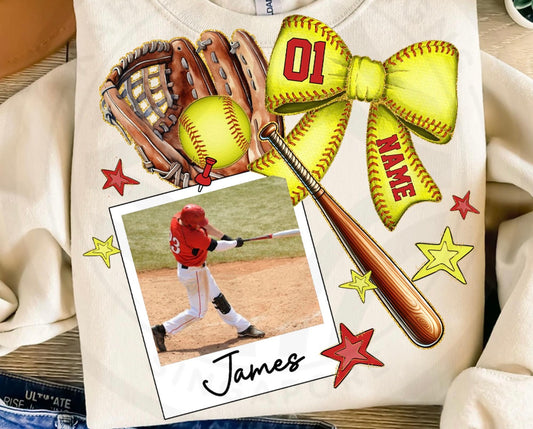 Softball Frame Photo Tee