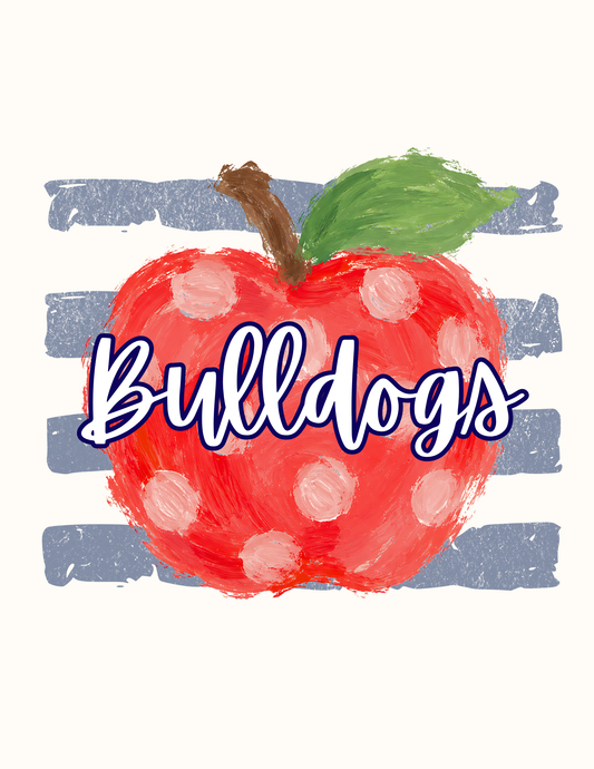 Bulldogs Back to School Design 12 - Adult Sizes