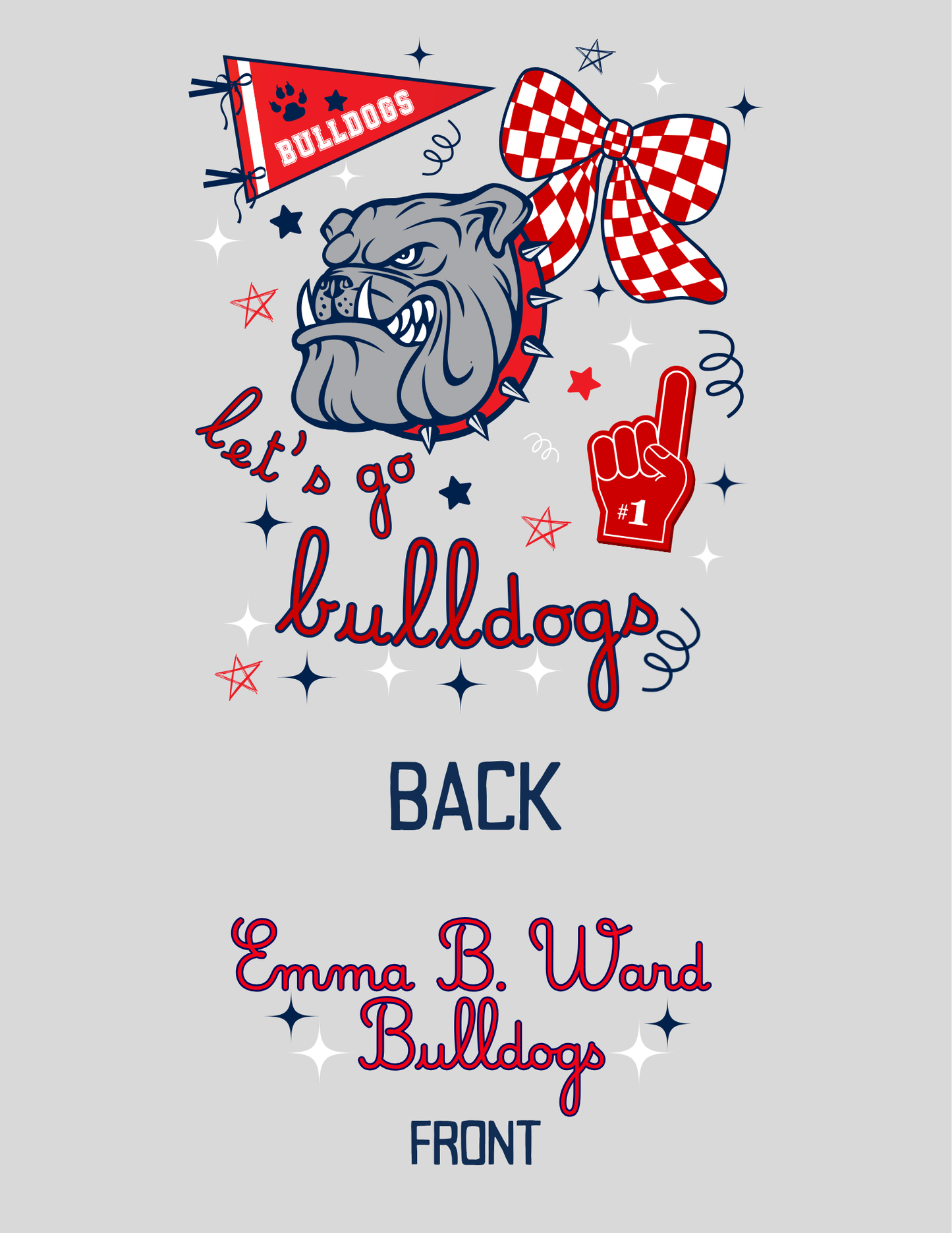Bulldogs Back to School Design 10 - Youth Sizes