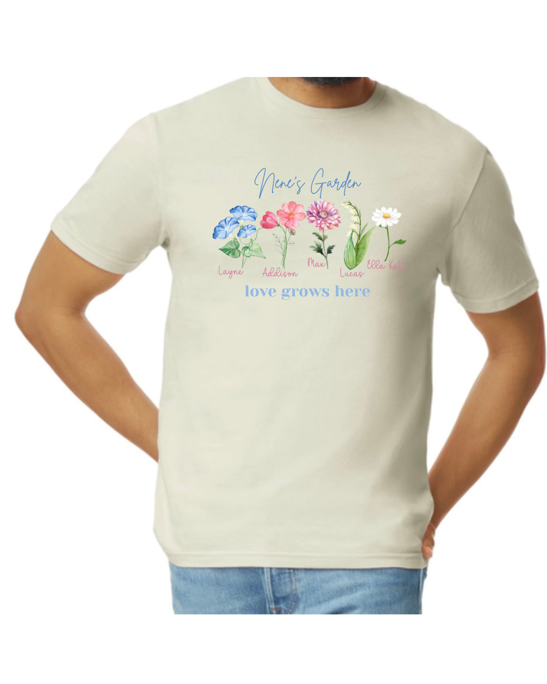 Watercolor Garden Tee - Names - Personalize Me!