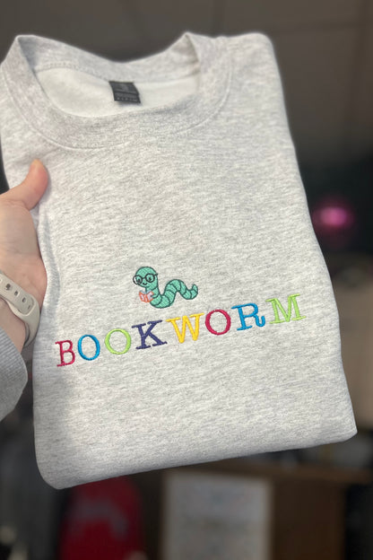 Bookworm Adult Crewneck Sweatshirt