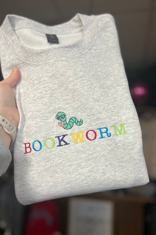 Bookworm Adult Crewneck Sweatshirt