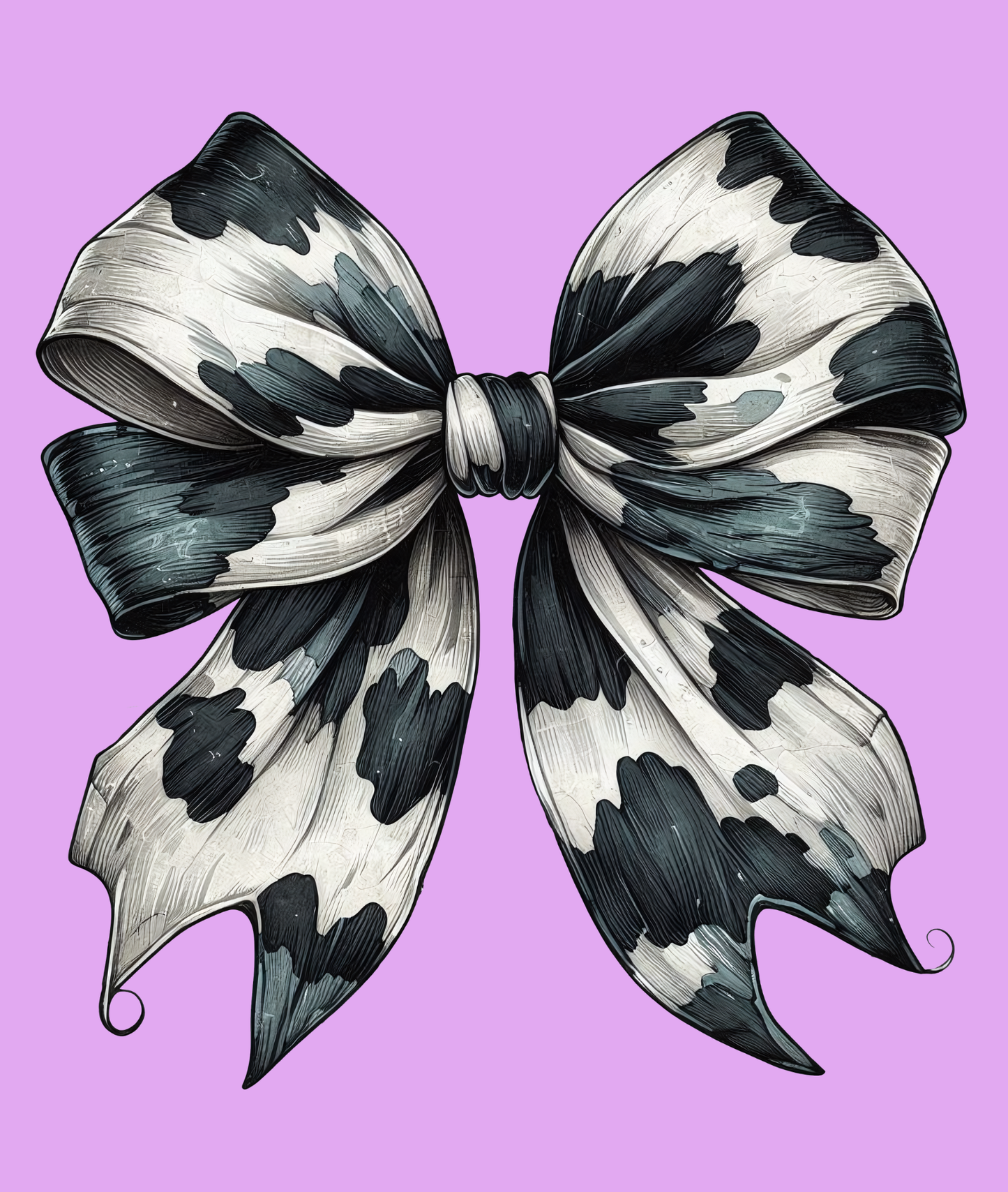 Cow Print Bow - DTF Print