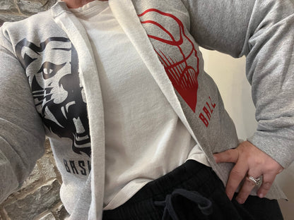 Bearcats Basketball Split Face Sweatshirt Cardigan