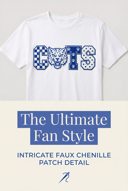 CATS Faux Patch Tee