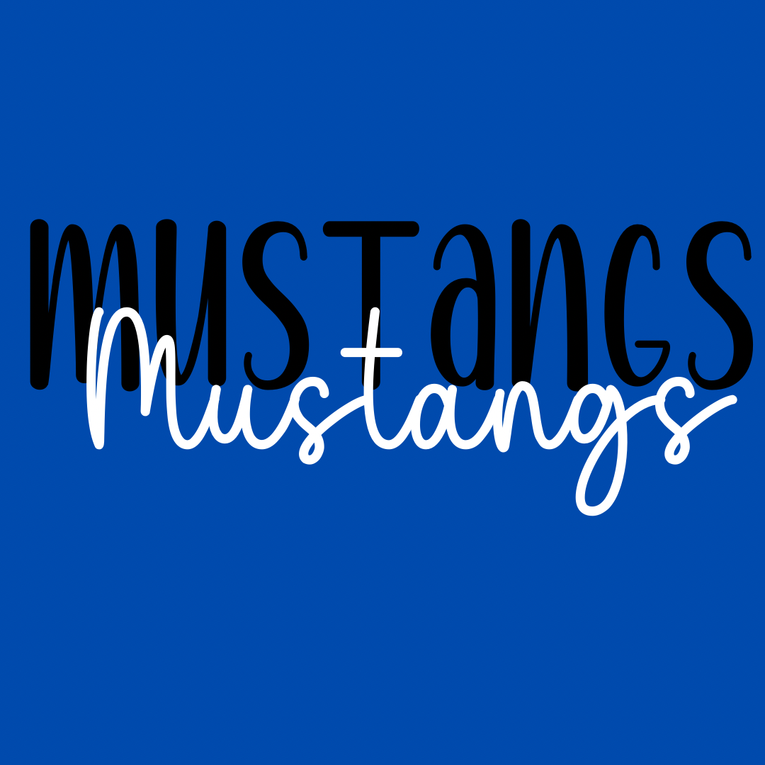 Spring 2025 Mustangs - Blue Crewneck Sweatshirt