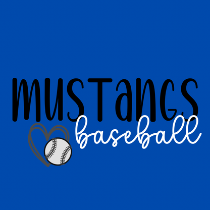 Spring 2025 Mustangs - Blue Crewneck Sweatshirt