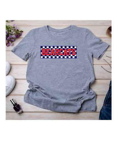 New Bearcats Checkerboard Tee