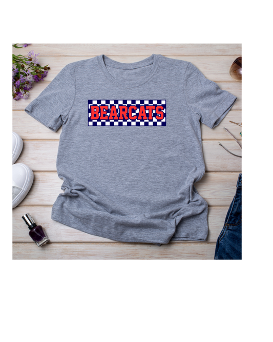 New Bearcats Checkerboard Tee