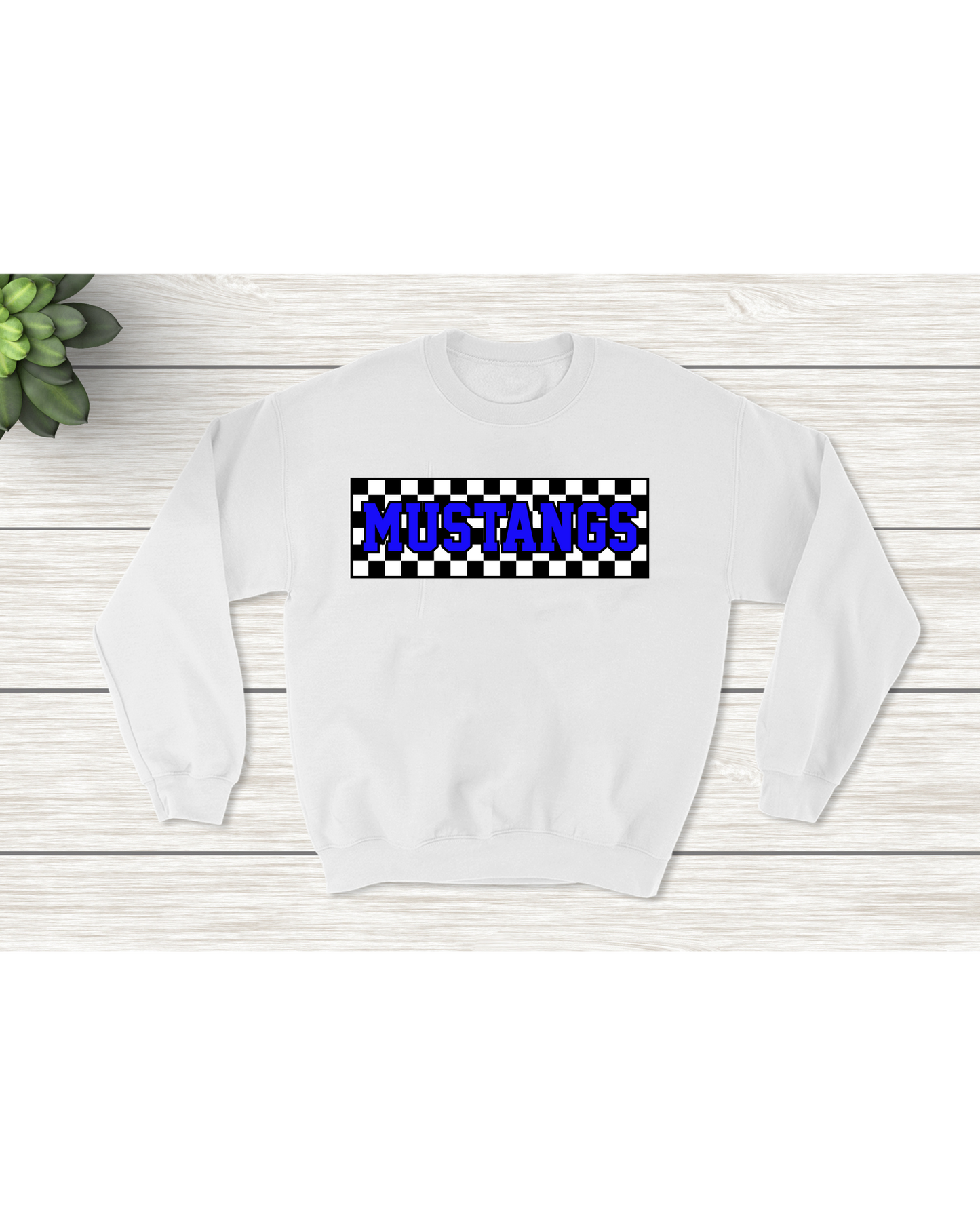 New Mustangs Checkerboard Tee