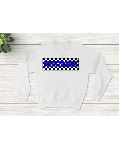 New Mustangs Checkerboard Tee