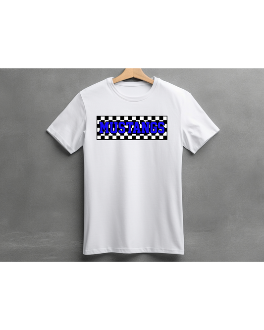 New Mustangs Checkerboard Tee