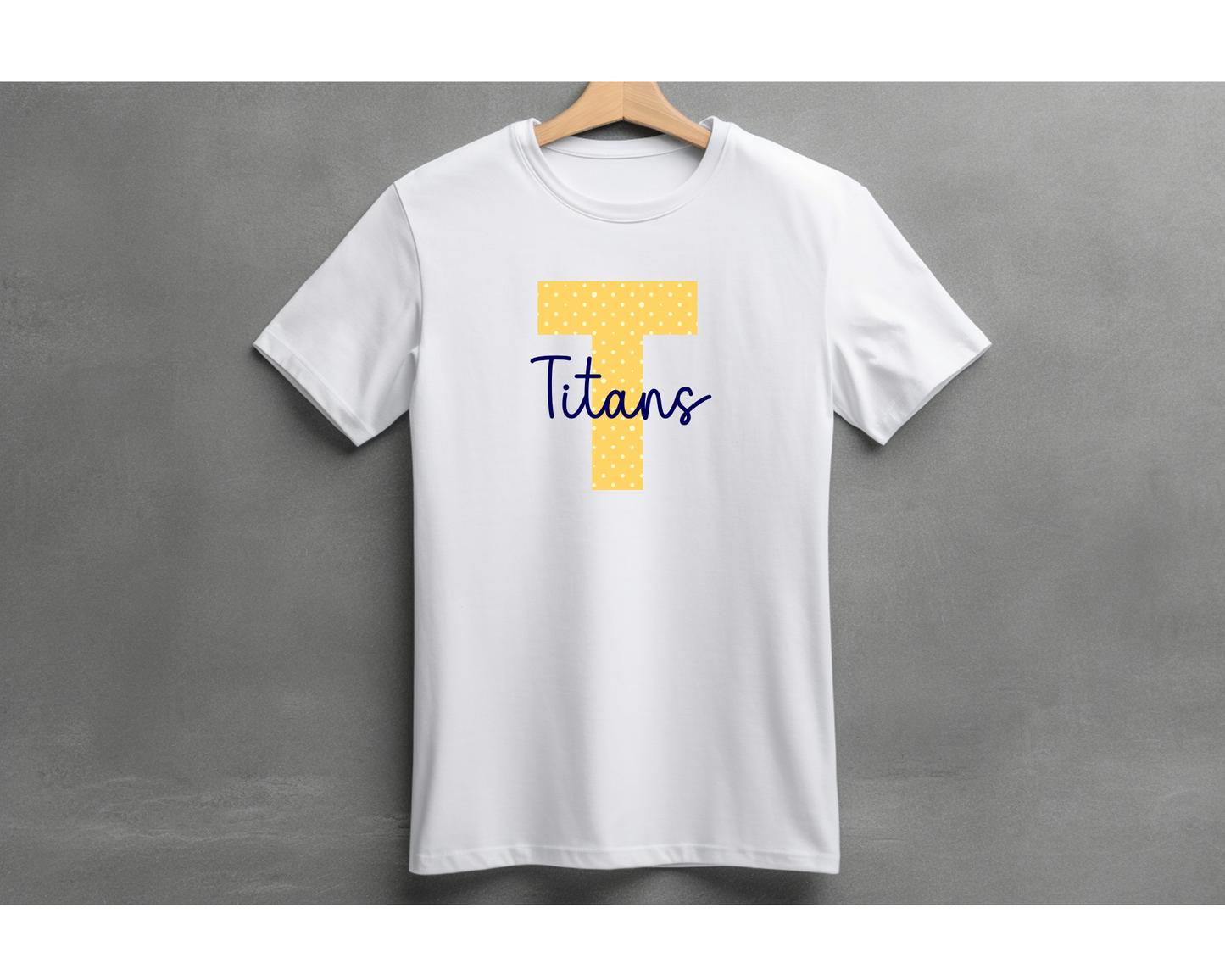New Titans Polka Dot Tee - Big Letter