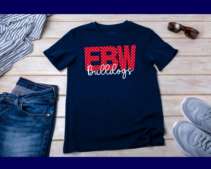 New Bulldogs Polka Dot Tee - Small Letters