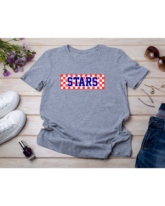 New Stars Checkerboard Tee