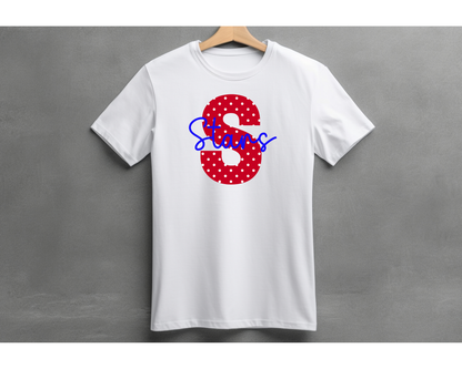 New Stars Polka Dot Tee - Big Letter