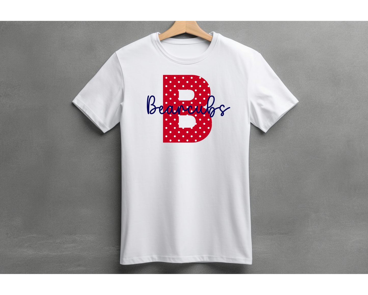 New Bearcubs Polka Dot Tee - Big Letter