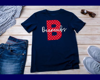 New Bearcubs Polka Dot Tee - Big Letter