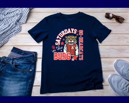 New Bearcats Saturdays In The Burg - Youth Football Tee - Navy